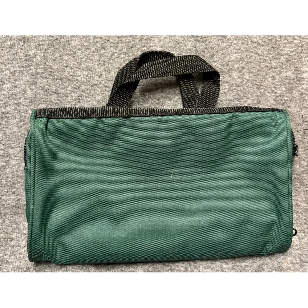 Sanrio Keroppi Green Canvas Roll Up multi pockets Bag Travel Organizer Case